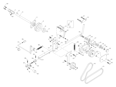 Picture for category PTO Drive Parts SN 1001 - 1473