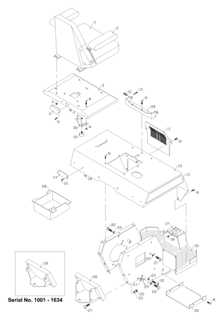 Picture for category Rear Frame Parts SN 1001 - 1823