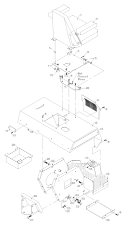 Picture for category Rear Frame Parts SN 1824 & Up