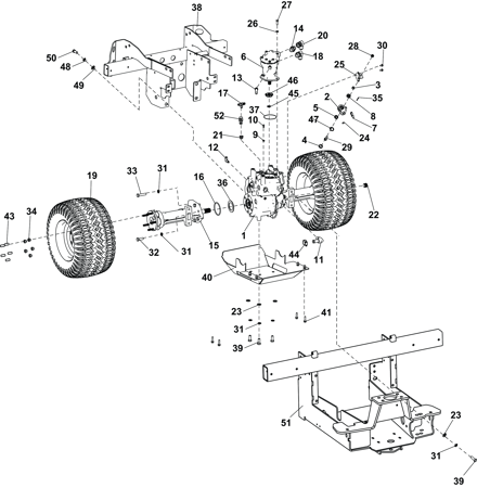 Picture for category Front Transaxle (Serial No. 3050 - )