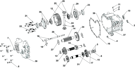 Picture for category Front Transaxle (Serial No. 3050 - )