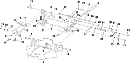 Picture for category FRONT HITCH LIFT ASSEMBLY