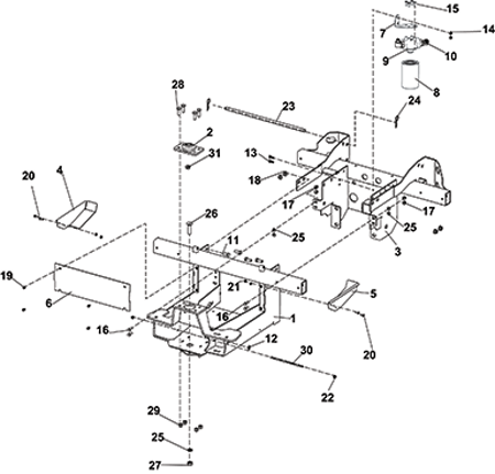 Picture for category REAR AXLE SUPPORT ASSEMBLY