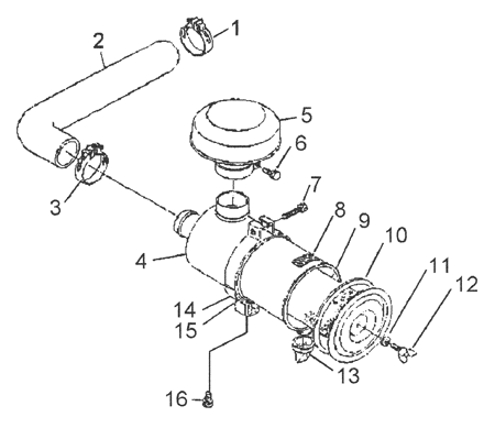 Picture for category Air Cleaner For Kubota D905 S/N 1216 & Up