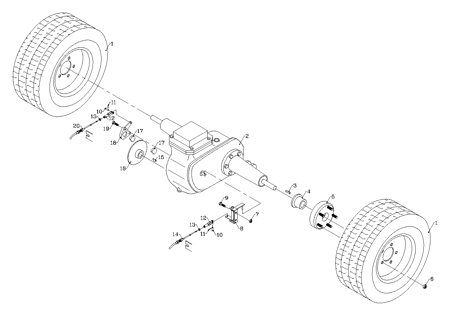 Picture for category Front Axle And Wheels (S/N 1001 - 1003)