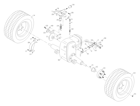 Picture for category Rear Axle And Wheels (S/N 1001 - 1003)