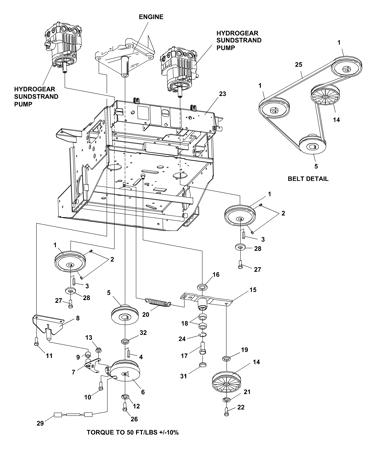 Picture for category Lower Engine Deck Assy/Clutch