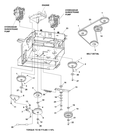 Picture for category Lower Engine Deck Assy/Clutch