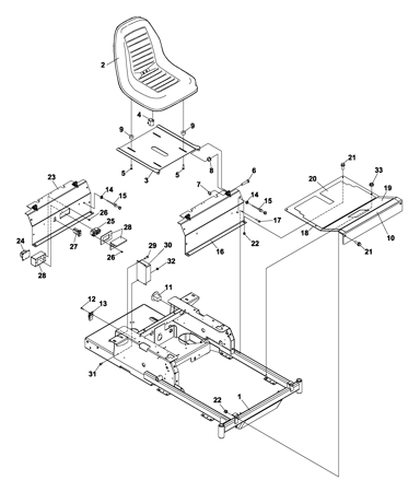 Picture for category Kickplate/Seat Assembly