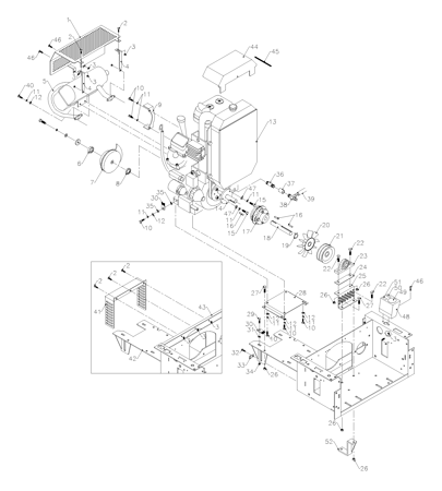 Picture for category Engine - Kawasaki 22 HP (Serial No. 1636 - 1776)