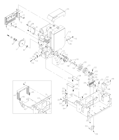 Picture for category Engine - Kawasaki 27 HP (Serial No. 1777 - )