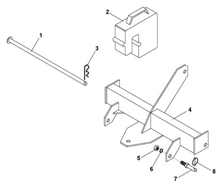 Picture for category 3-PT Hitch Rear Weight Bar 73-70474