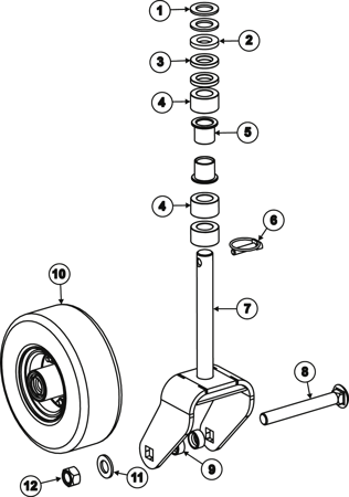 Picture for category DECK 1 WHEEL YOKE ASSY