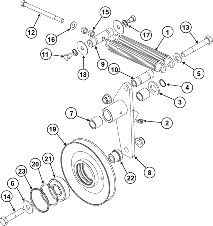 Picture for category DECK 3 TENSIONER ASSY