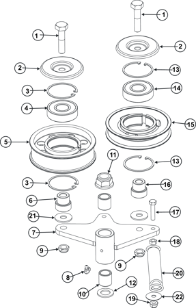 Picture for category DECK 1 IDLER ASSY