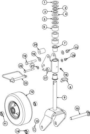 Picture for category DECK 4 WHEEL YOKE ASSY 4170894