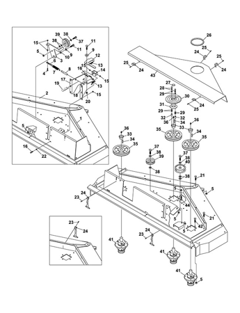 Picture for category FLIP UP DECK PARTS