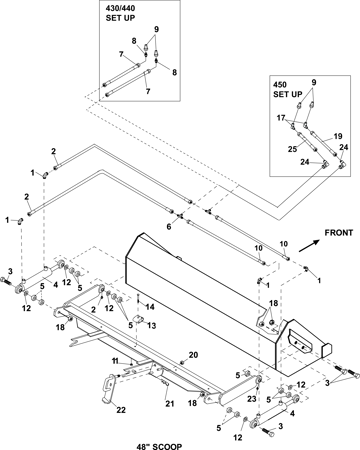 Picture for category 48" HYDRAULIC SLIP SCOOP PARTS