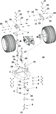 Picture for category FRONT AXLE SUPPORT ASSEMBLY