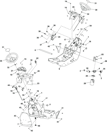 Picture for category FRONT FRAME & GAUGE PANEL ASSEMLBY