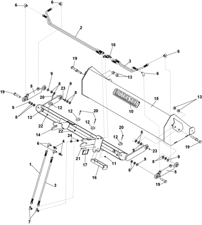 Picture for category 48" HYDRAULIC SLIP SCOOP PARTS